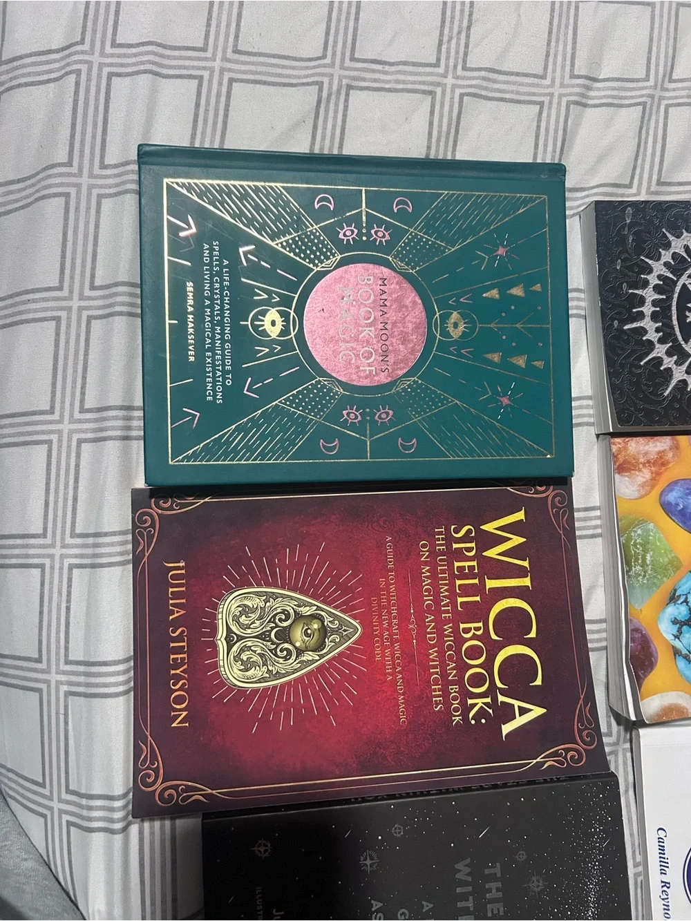 Set of 7 Metaphysical & Crystal Books — Multicolor Covers